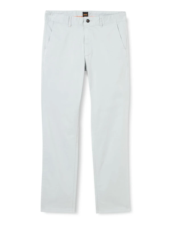 BOSS Men's Chino_Slim Trousers_Flat, Light/Pastel Grey50, 32W/36L