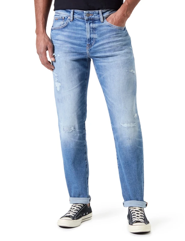 BOSS Men's Re.Maine BC Jeans_Trousers, Turquoise/Aqua448, 30W/30L