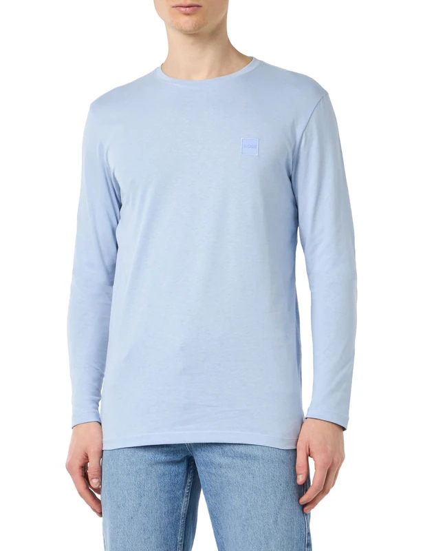 BOSS Men's Tacks T_Shirt, Open Blue460,