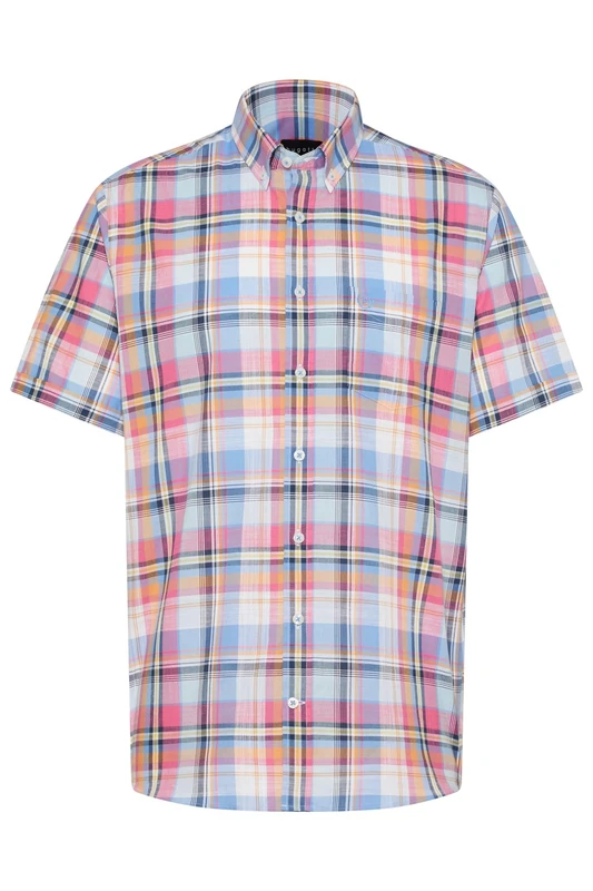 bugatti Men's 9450-58335a Shirt, Blue-grey-340, XL
