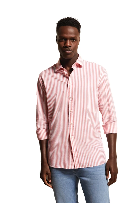 bugatti Men's 9150-58508a Shirt, Apricot-920, S