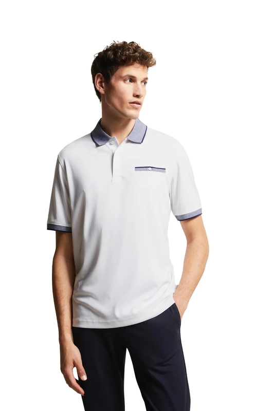 bugatti Men's 8151-55091a Polo Shirt, White-10, XXXX-Large