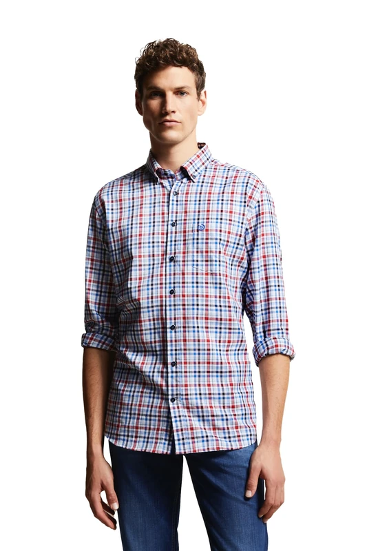 bugatti Men's 9350-58411a Shirt, Red-950, XXXX-Large
