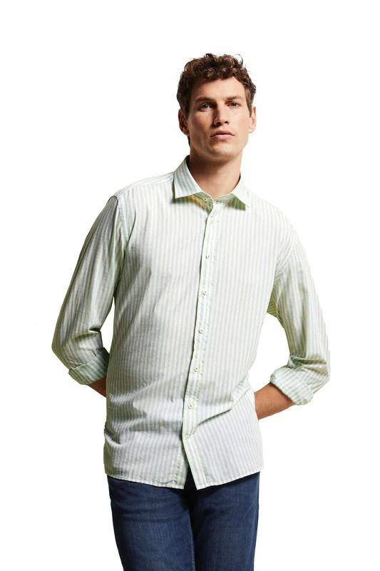 bugatti Men's 9150-58508a Shirt, Mint 510, M