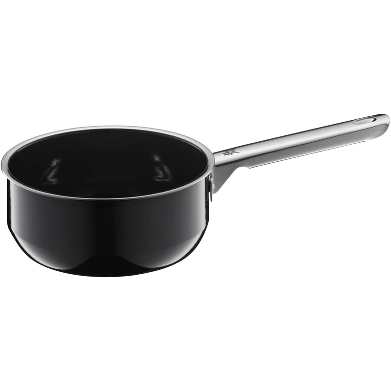 WMF Fusiontec Inspire Saucepan Without Lid, 16 cm Small Pot 1.3 L, Small Cooking Pot, Pasta Pot, Induction Milk Pan, High-Tech Ceramic, Scratch-Resistant, Uncoated, Black, Made in Germany