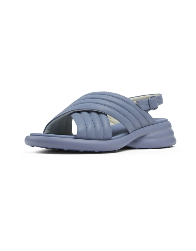 Camper Women's Spiro K201494 X-Strap Sandal, Medium Blue 007, 3 UK