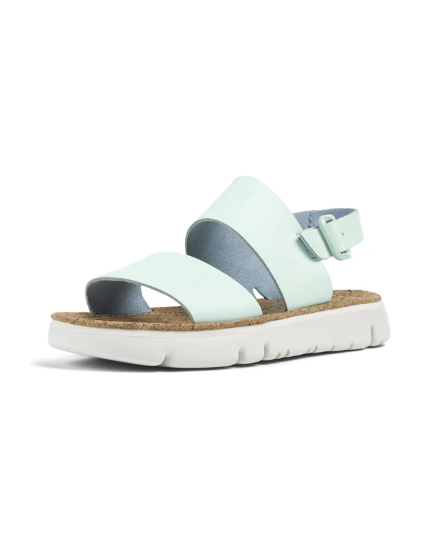 Camper Women's Oruga Sandal K201038 Sandal, Pastel Blue 017, 7 UK