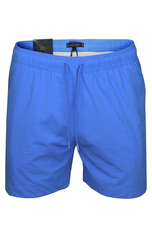 Tommy Hilfiger Men Swim Trunks Medium Drawstring Mid-Length, Blue (Blue Spell), S