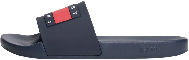 Tommy Jeans Men Pool Slide Sandals, Blue (Dark Night Navy), 41