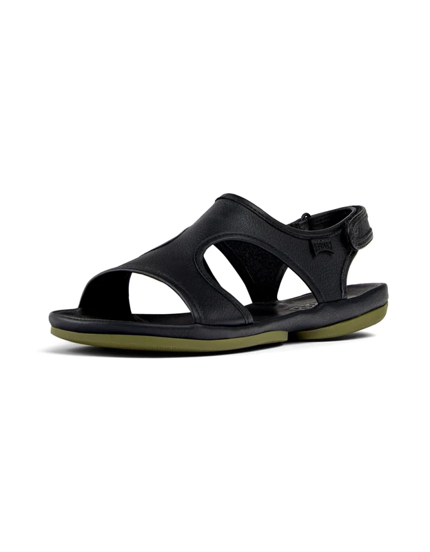Camper Women's Right Nina K201645 T-Strap Sandal, Black 003, 7 UK