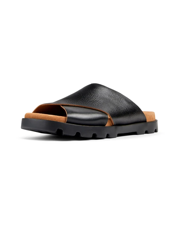 Camper Men's Brutus Sandal K100775 X-Strap, Black 014, 6 UK