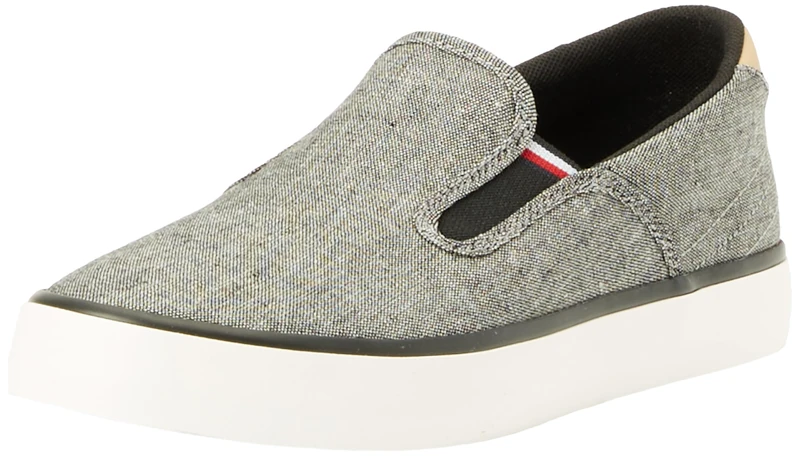 Tommy Hilfiger Men Trainers Linen, Black (Black), 40