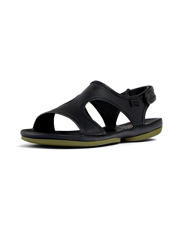 Camper Women's Right Nina K201645 T-Strap Sandal, Black 003, 4 UK
