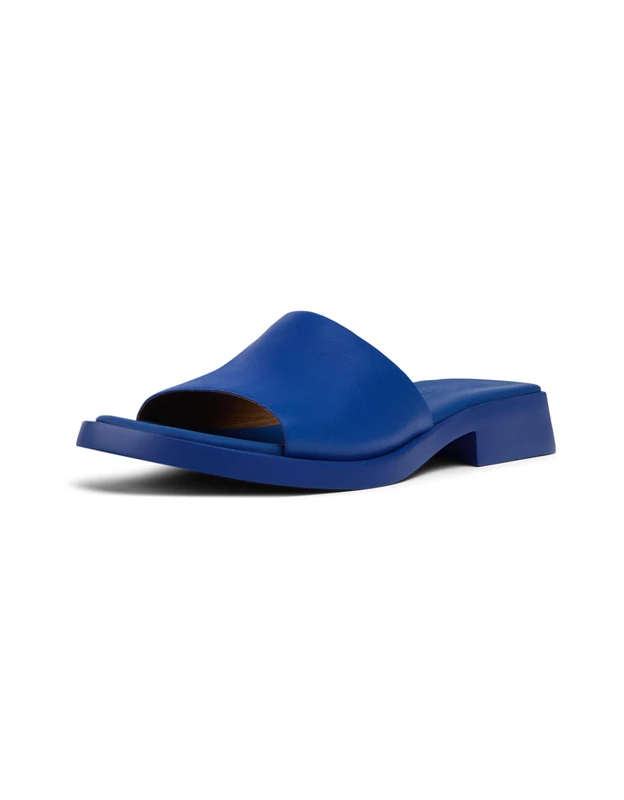 Camper Women's 2-Strap Flat Sandal, Medium Blue 007, 5 UK