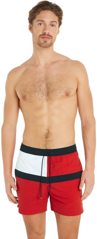 Tommy Hilfiger Men's Medium Drawstring Um0um03259 Medium Drawstring, Red (Primary Red), S