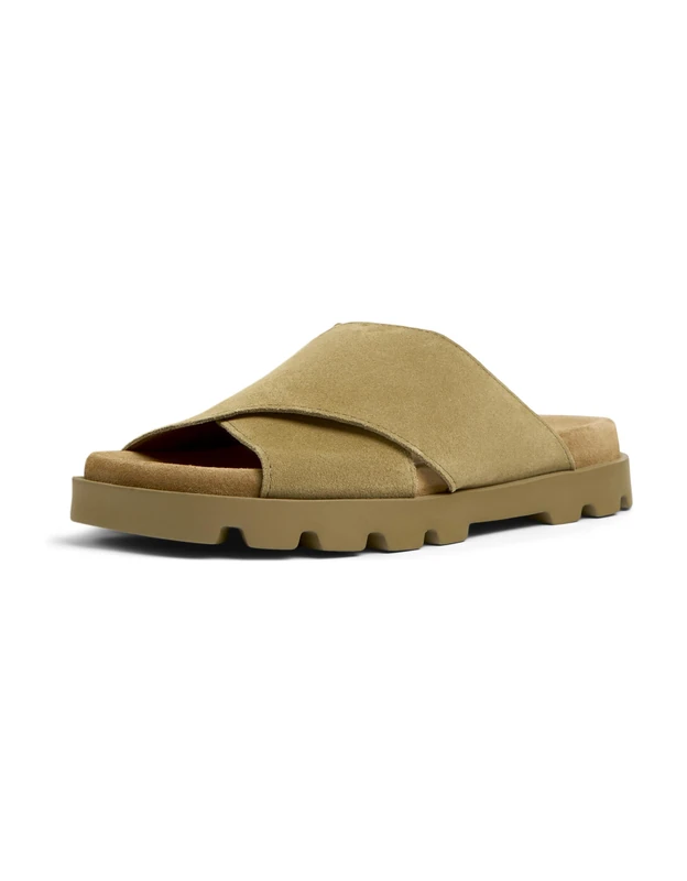Camper Women's Brutus K201321 X-Strap Sandal, Medium Brown 017, 2 UK
