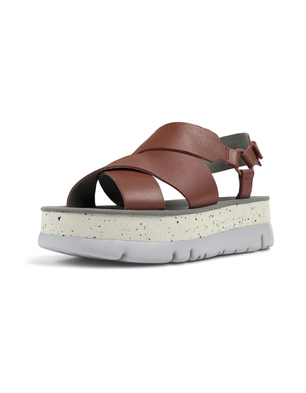 Camper Women's Oruga Up-K201399 Sandal, Medium Red 007, 4 UK - Image 1
