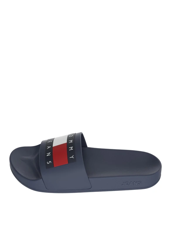 Tommy Jeans Men Pool Slide Sandals, Blue (Dark Night Navy), 42