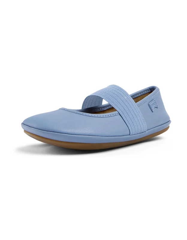 Camper Girls' Right 80025 Ballerina Shoes, Medium Blue 154, 1 UK