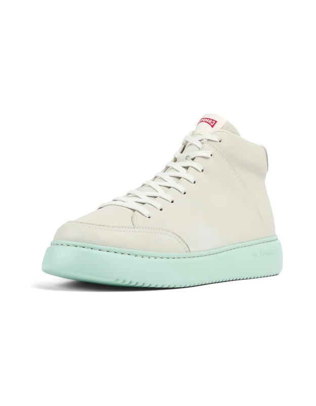 Camper Men's Runner K21 K300438 Sneaker Bootie, White Natural 011, 5.5 UK