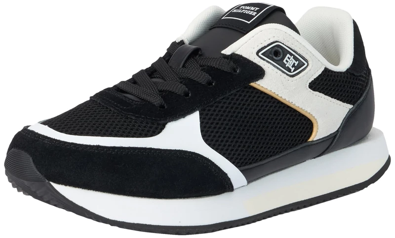 Tommy Hilfiger Women Running Trainers Shoes, Black (Black), 39