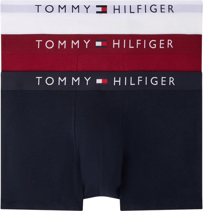 Tommy Hilfiger Men's 3p Trunk Wb Um0um03181,Blue (Des Sky/White/Rouge) Legacy,XL