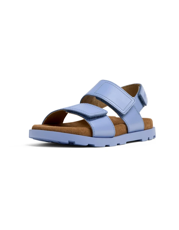 Camper Unisex Kids Brutus K800598 2-strap Sandal, Blue 004, 4 UK