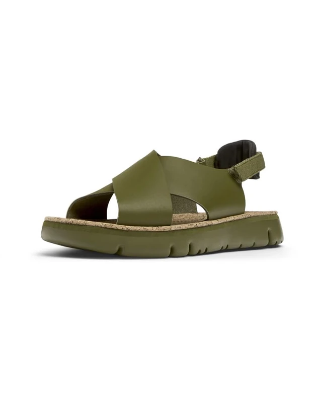Camper Women's Oruga Sandal K200157, Medium Green 054, 8 UK