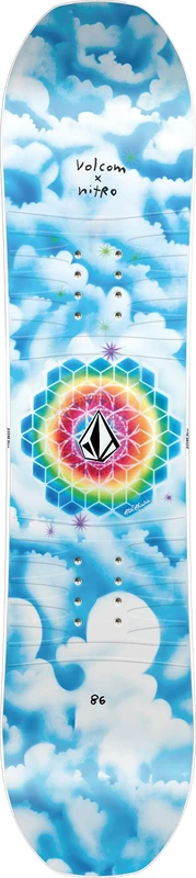 Nitro Snowboards Boys Ripper Kids X VLCM '24, Allmountain Board, Twin, Flat-Out Rocker, Softride