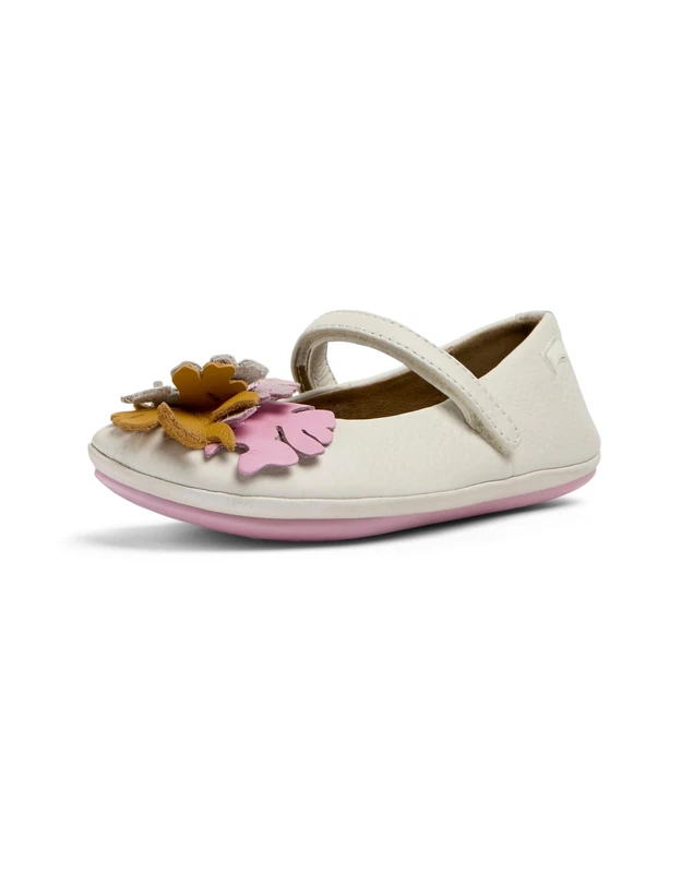 Camper Girls' Right K800587 Mary Jane, White Natural 001 TWS, 2 UK