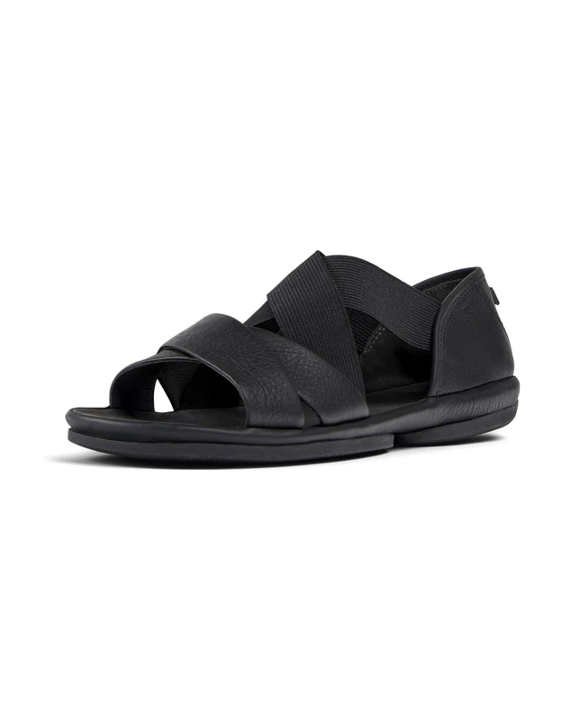 Camper Women's Right Nina-k201367 X-Strap Sandal, Black 006, 3 UK