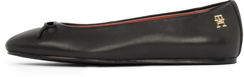 Tommy Hilfiger Women Ballerinas Leather, Black (Black), 37
