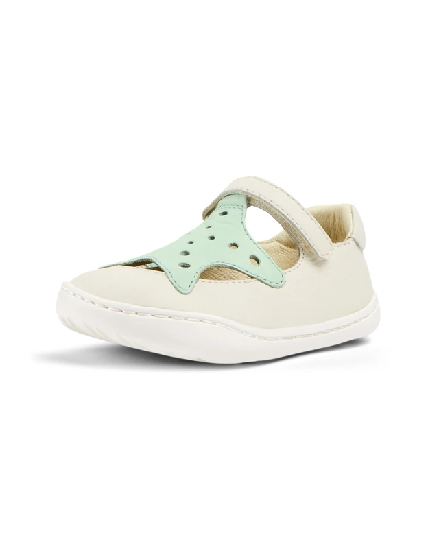 Camper Baby Girls' Peu Cami K800576 Semi-Open Shoe, White Natural 001 TWS, 6 UK