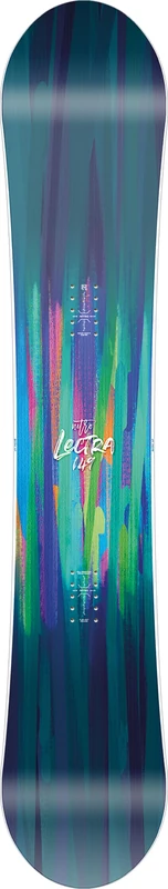 Nitro Snowboards LECTRA Brush Board '24 All Mountain Girls Board for Beginners Directional Flat Camber