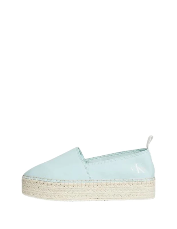 Calvin Klein Jeans Women's Platform Espadrille ML BTW Espadrille, Blue Glass, 5