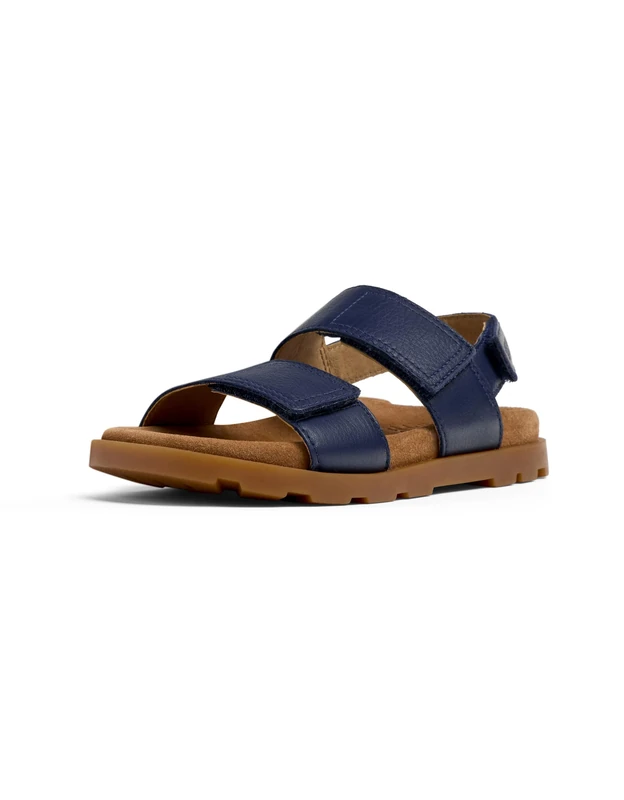 Camper Brutus Sandal K800598 2-Strap, Dark Blue 001, 3.5 UK