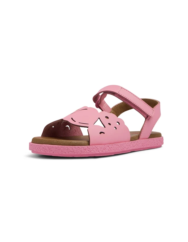 Camper Girls Miko K800571 Sandal, Lt Pastel Pink 001 Tws, 1 UK