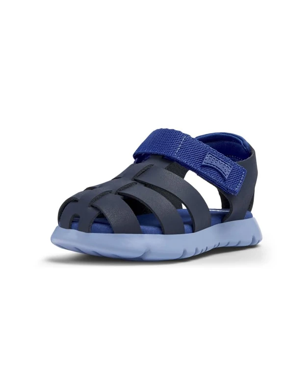 Camper Caterpillar Blue Leather Sandals, Dark Blue 009, 5.5 UK