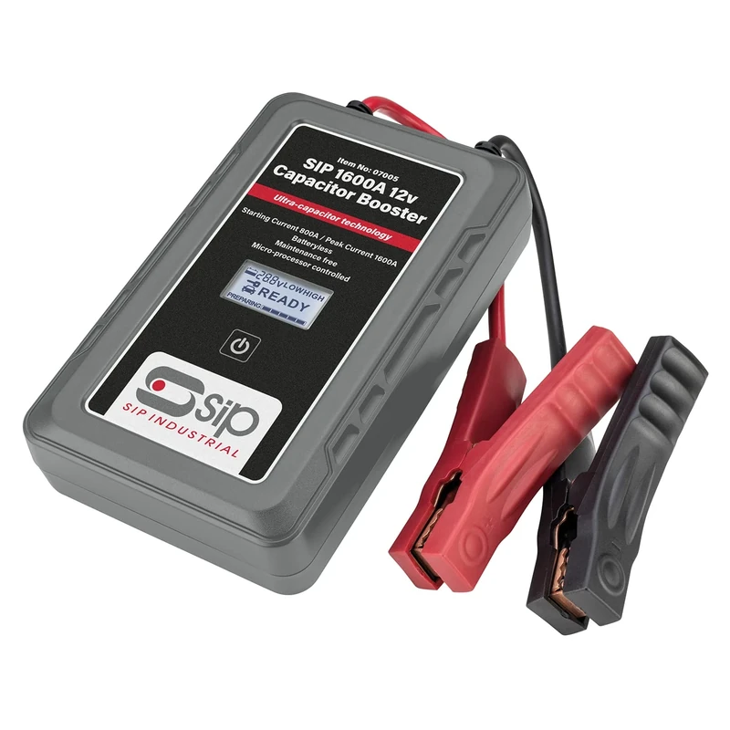 SIP 1600A 12V Capacitor Booster Battery-Free Emergency Engine Starter for Vehicles