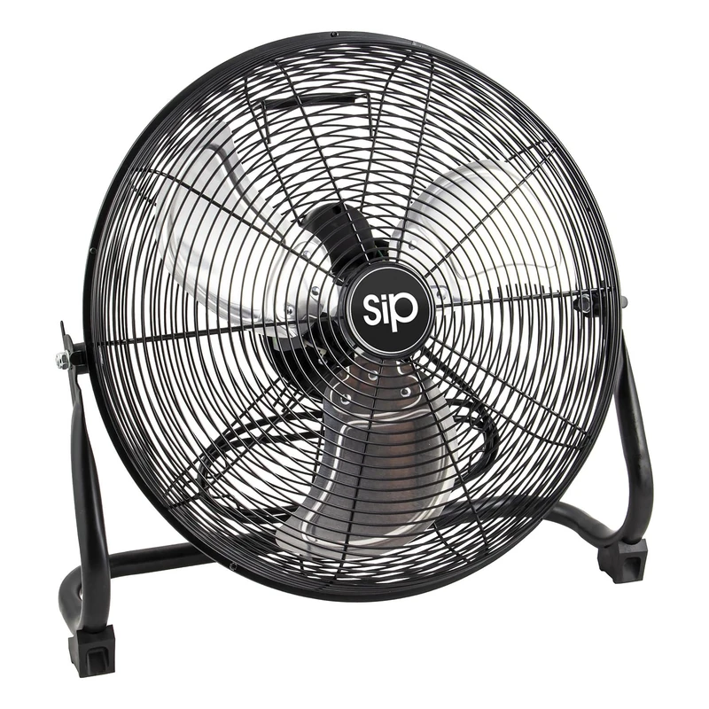 SIP 16" Floor Fan 75w Heavy Duty Industrial Metal Electric Fan Air Circulator 3-Speed - Image 1
