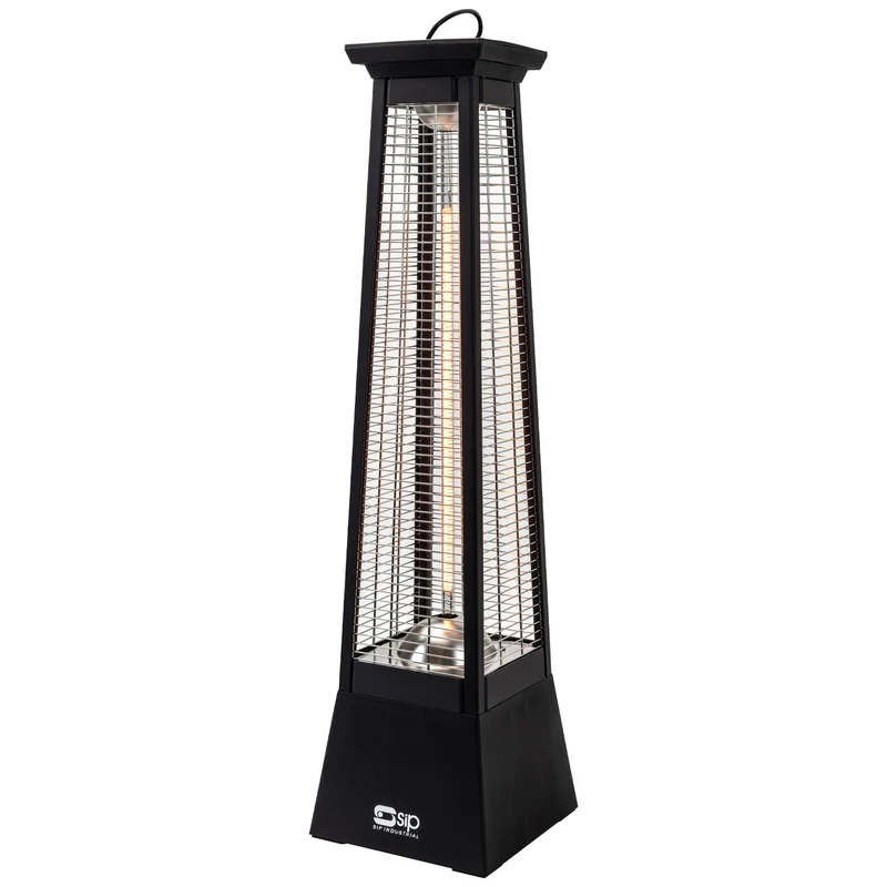 SIP Infrared Freestanding Pyramid Patio Heater 230V 2kW Electric Heater Carbon Fibre 6820 BTU/hr