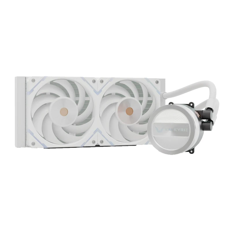Valkyrie 240 mm White Dragonfang ARGB Water Cooling Fan for Desktop