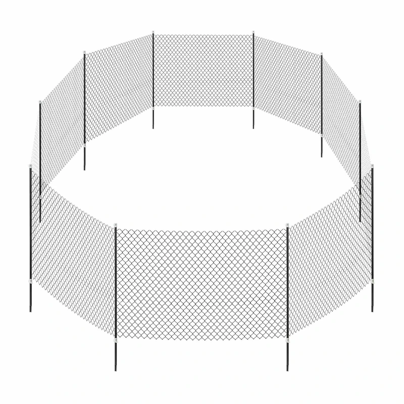 TRIXIE Mobile dog fence 15m black