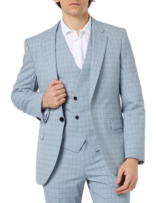 HUGO Men's Arti/Hesten242V1X Suit, Light/Pastel Blue455, 48