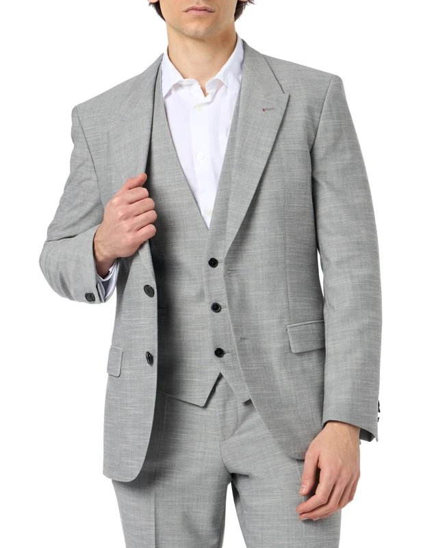 HUGO Men's Henry/Getlin242V2X Suit - Open Grey81, Size 44