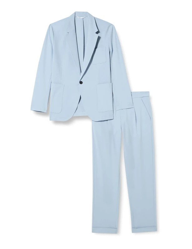 HUGO Men's Kris/Teagan242F1X_WG Suit, Light/Pastel Blue455, 54