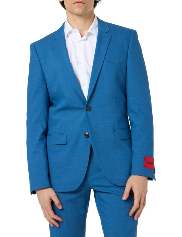 HUGO Men's Arti/Hesten232X Suit, Light/Pastel Blue455, 44