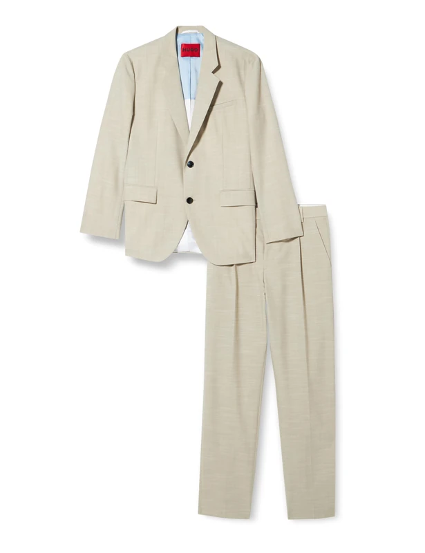 HUGO Men's Kris/Teagan233F1X Suit, Medium Beige261,