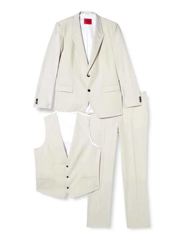 HUGO Men's Henry/Getlin242V2X Suit, Light/Pastel Grey55, 46