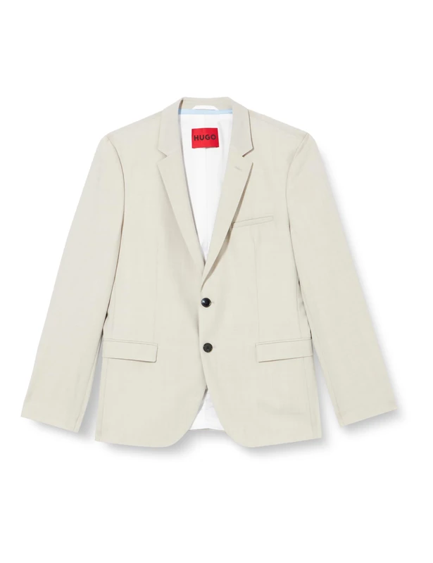 HUGO Men's Arti232X Jacket, Light/Pastel Grey55, 56